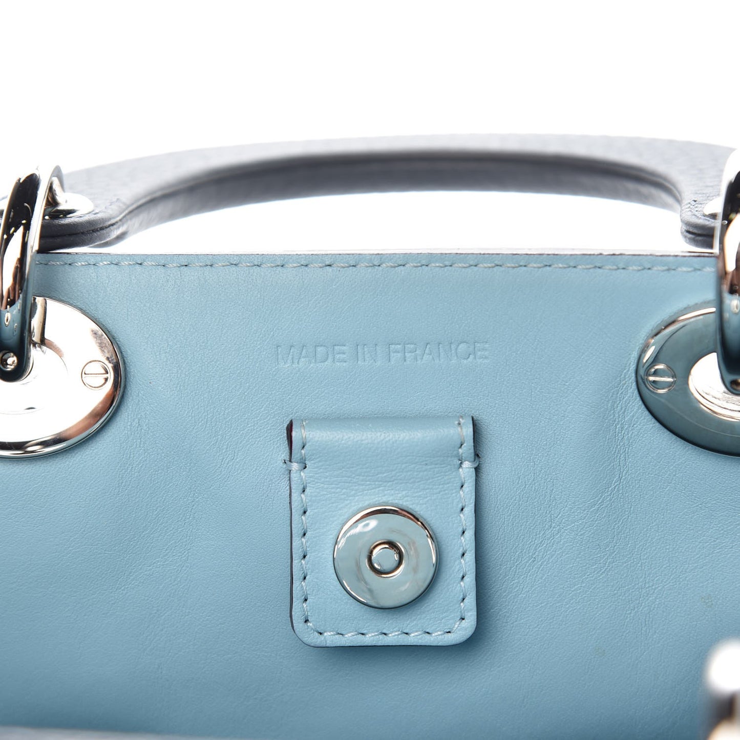 Bullcalf Mini Diorissimo Tote Grey Blue
