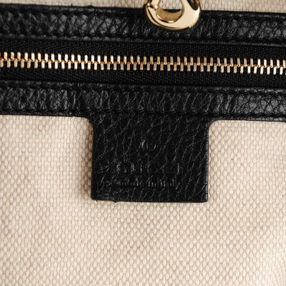 Gucci Pebbled Calfskin Medium Soho Chain Shoulder Bag Black 6 of 7