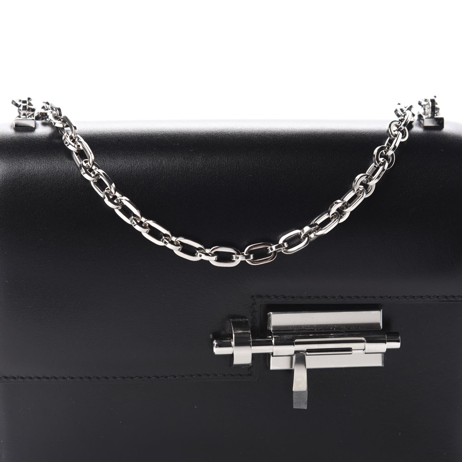 Hermes Box Mini Verrou Chaine Bag Black 10 of 11