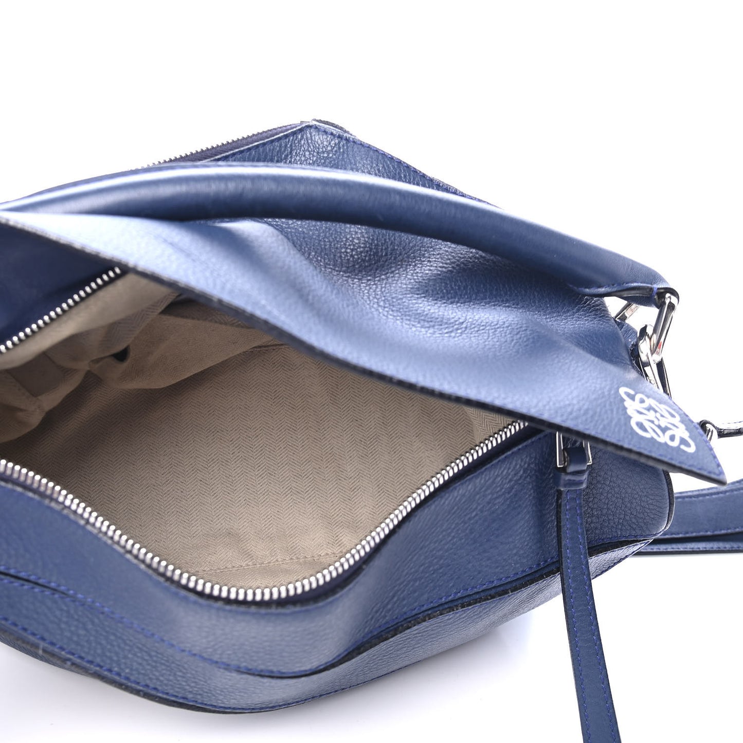 Calfskin Medium Puzzle Bag Marine
