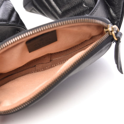 Gucci Calfskin Matelasse GG Marmont 2.0 Multi Belt Bag 85 34 Black 6 of 13