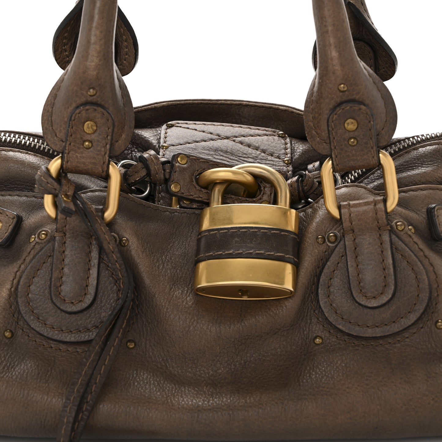 Calfskin Medium Paddington Satchel Chocolate