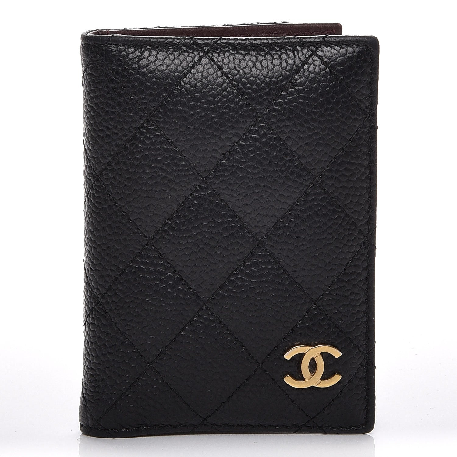 Chanel Caviar Quilted Card Holder Wallet Black 1 of 8