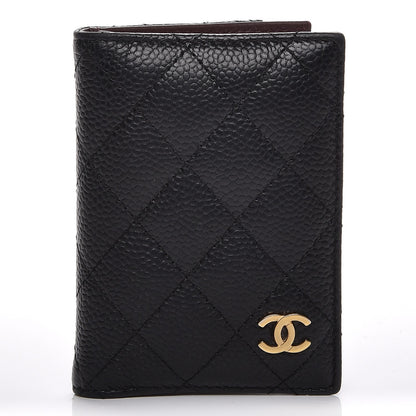 Chanel Caviar Quilted Card Holder Wallet Black 1 of 8