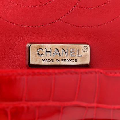Chanel Alligator Jumbo Double Flap Red 6 of 12