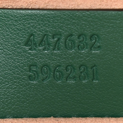 Gucci Calfskin Matelasse Small GG Marmont Chain Shoulder Bag Emerald Green 7 of 9