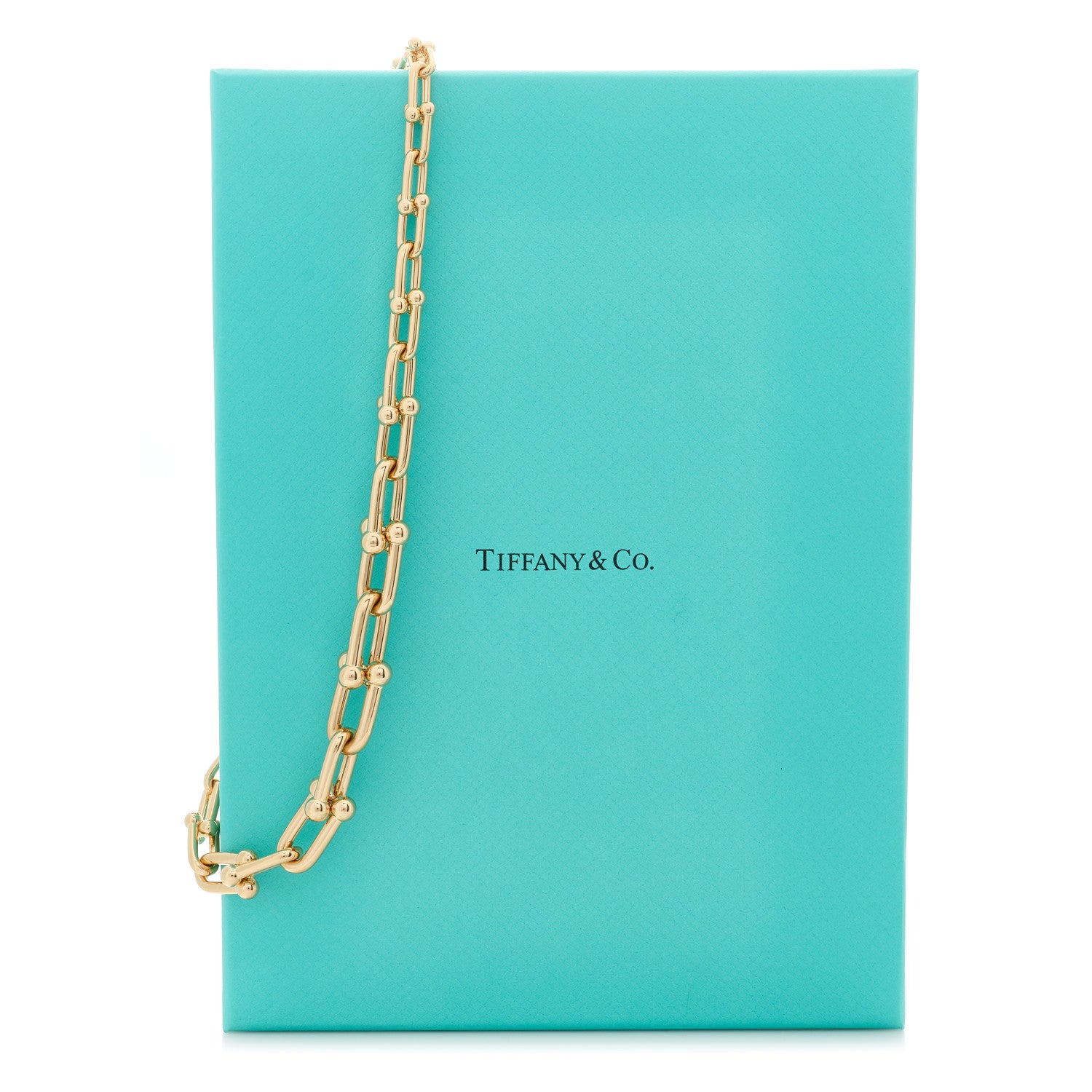 Tiffany 18K Rose Gold HardWear Graduated Link Necklace 5 of 5