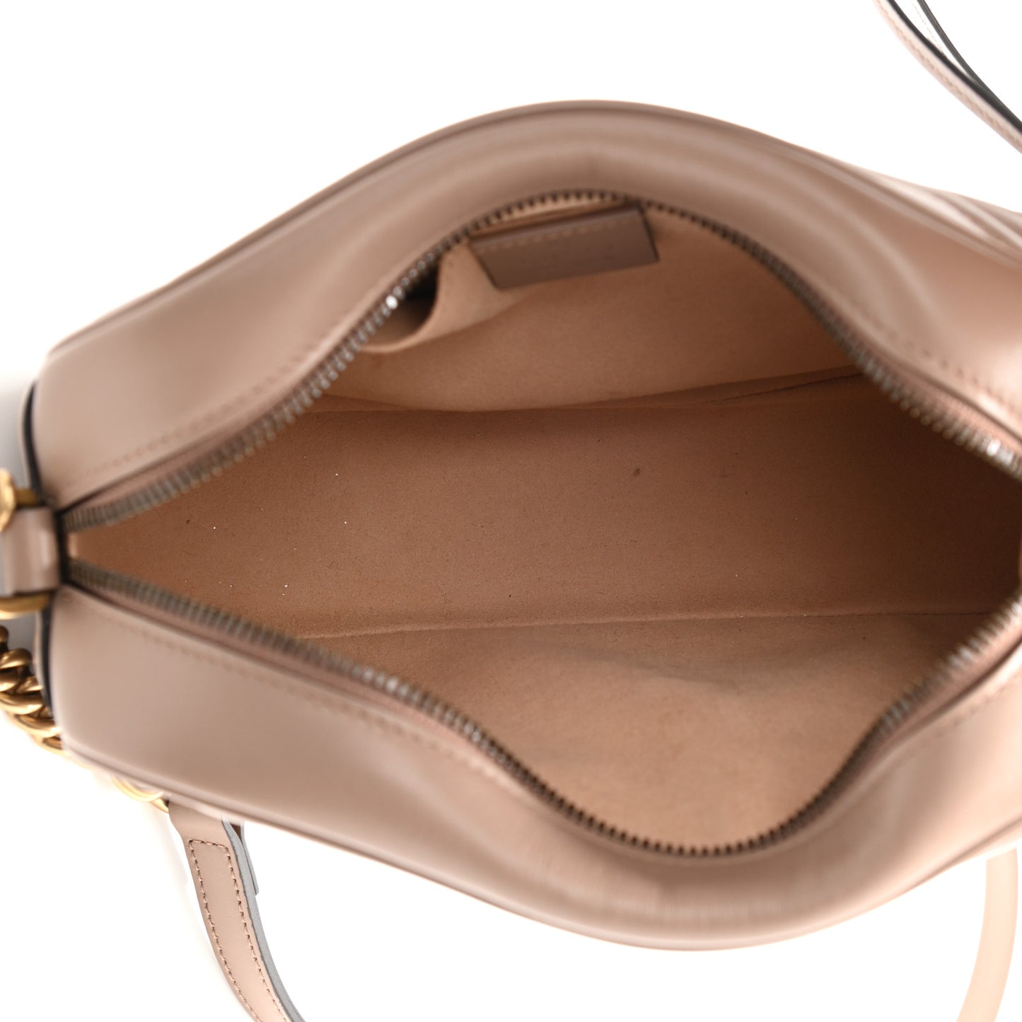 Calfskin Matelasse Small GG Marmont Chain Shoulder Bag Porcelain Rose