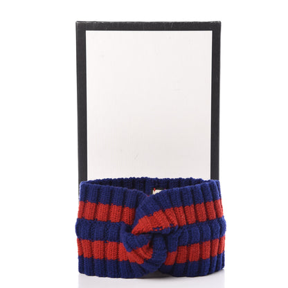 Gucci Wool Web Headband L Blue Red 6 of 6
