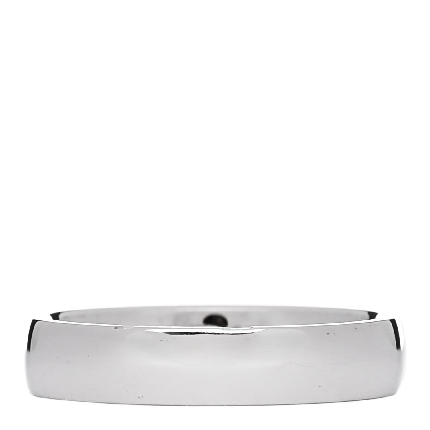 Hermes 18K White Gold Diamond Ever Herakles Wedding Band Ring 48 4.5 3 of 5