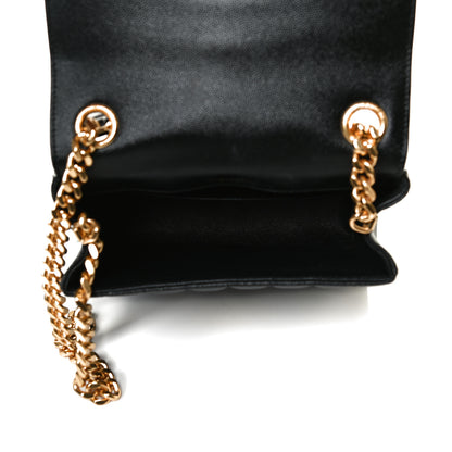 Saint Laurent Grain De Poudre Matelasse Monogram Medium Vicky Chain Bag Black 5 of 13