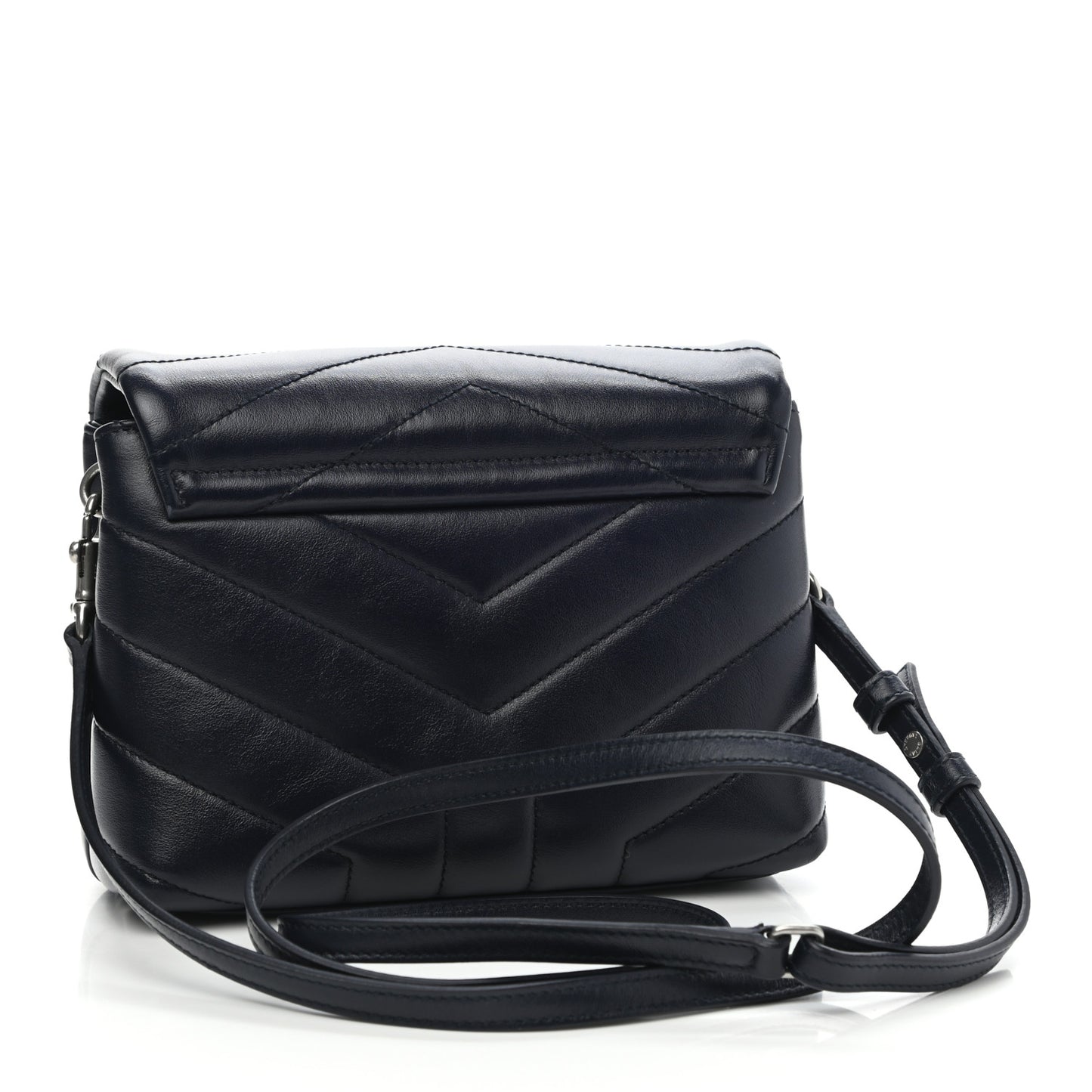 Calfskin Y Quilted Monogram Toy Loulou Crossbody Bag Deep Marine