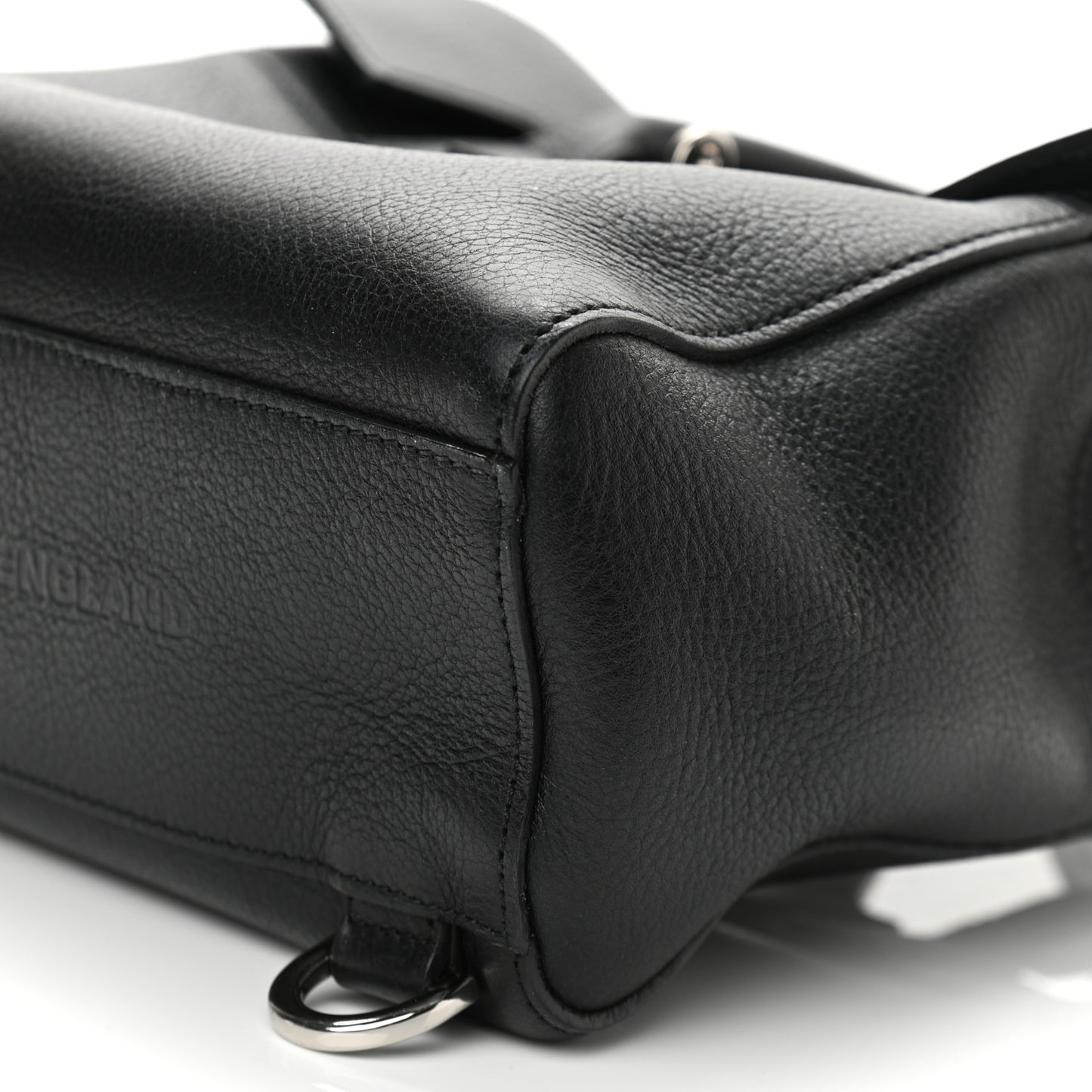 Natural Leather Mini Cara Delevingne Convertible Satchel Black
