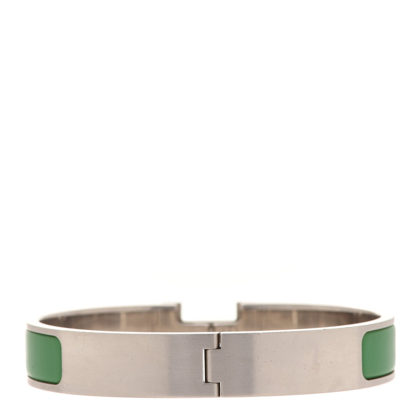 Enamel Narrow Clic Clac H Bracelet PM Vert Bengale