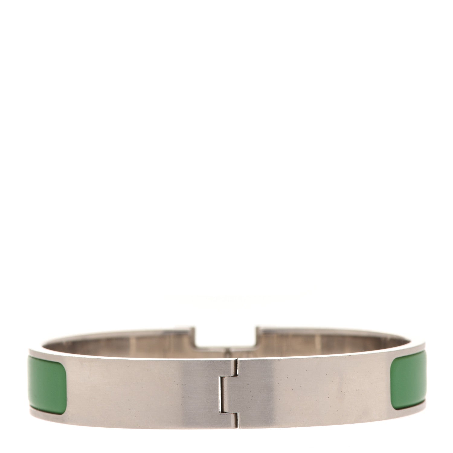 Hermes Enamel Narrow Clic Clac H Bracelet PM Vert Bengale 3 of 5