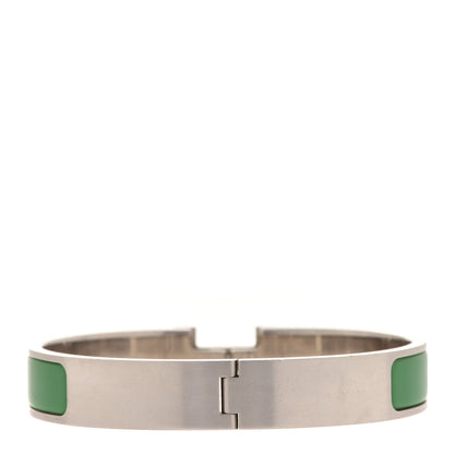 Hermes Enamel Narrow Clic Clac H Bracelet PM Vert Bengale 3 of 5