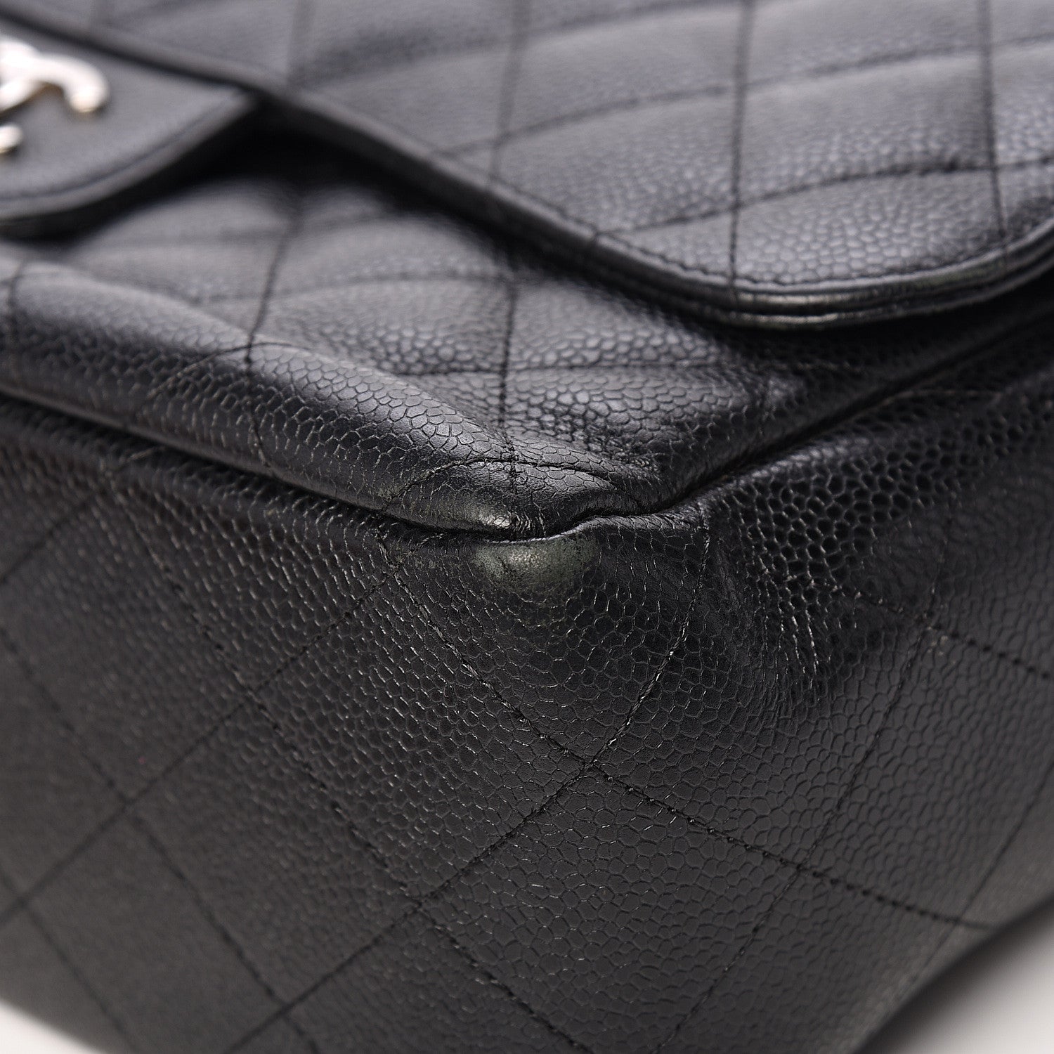Chanel Caviar Quilted Jumbo Double Flap Black 8 of 14