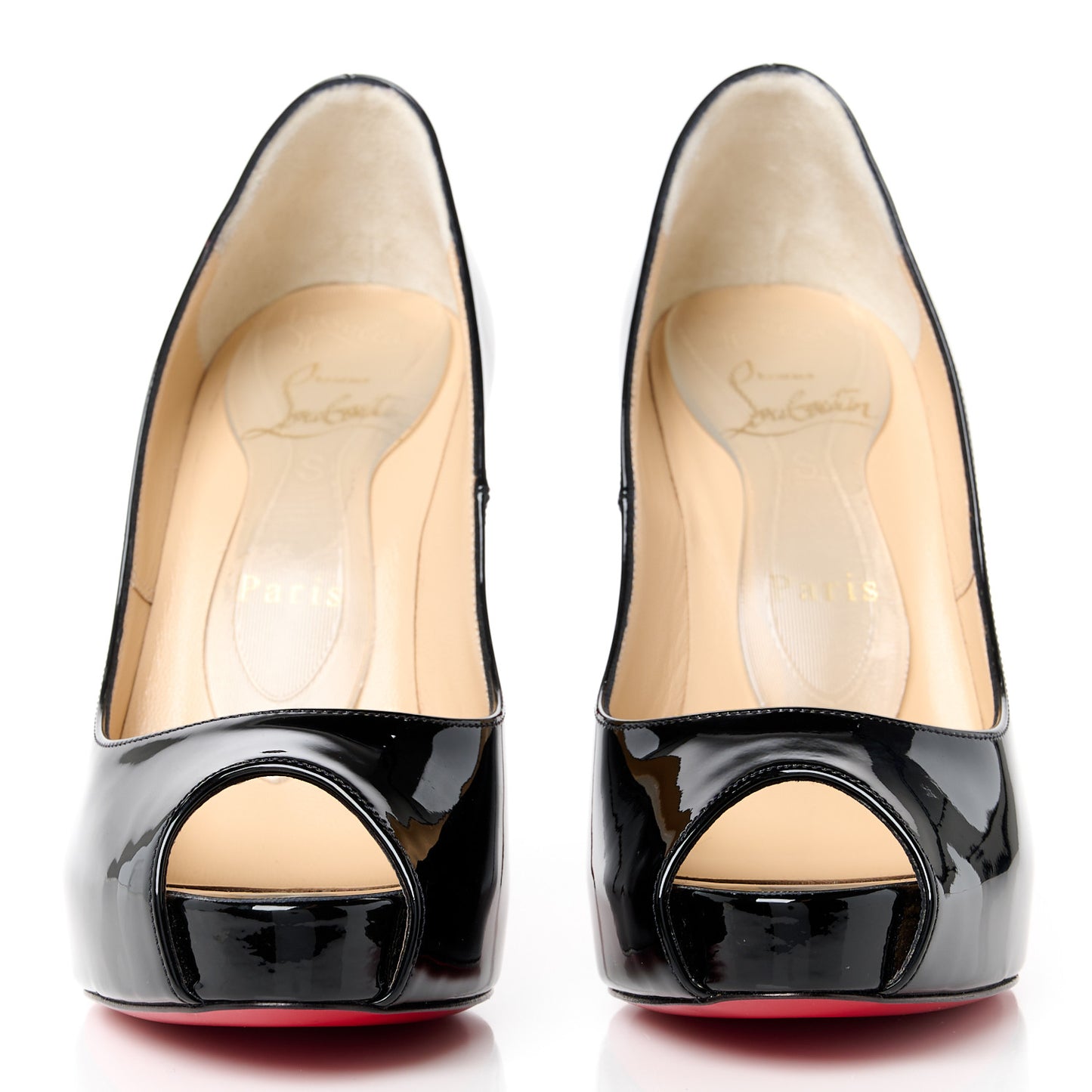 Patent New Very Prive 120 Pumps 36.5 Black Red