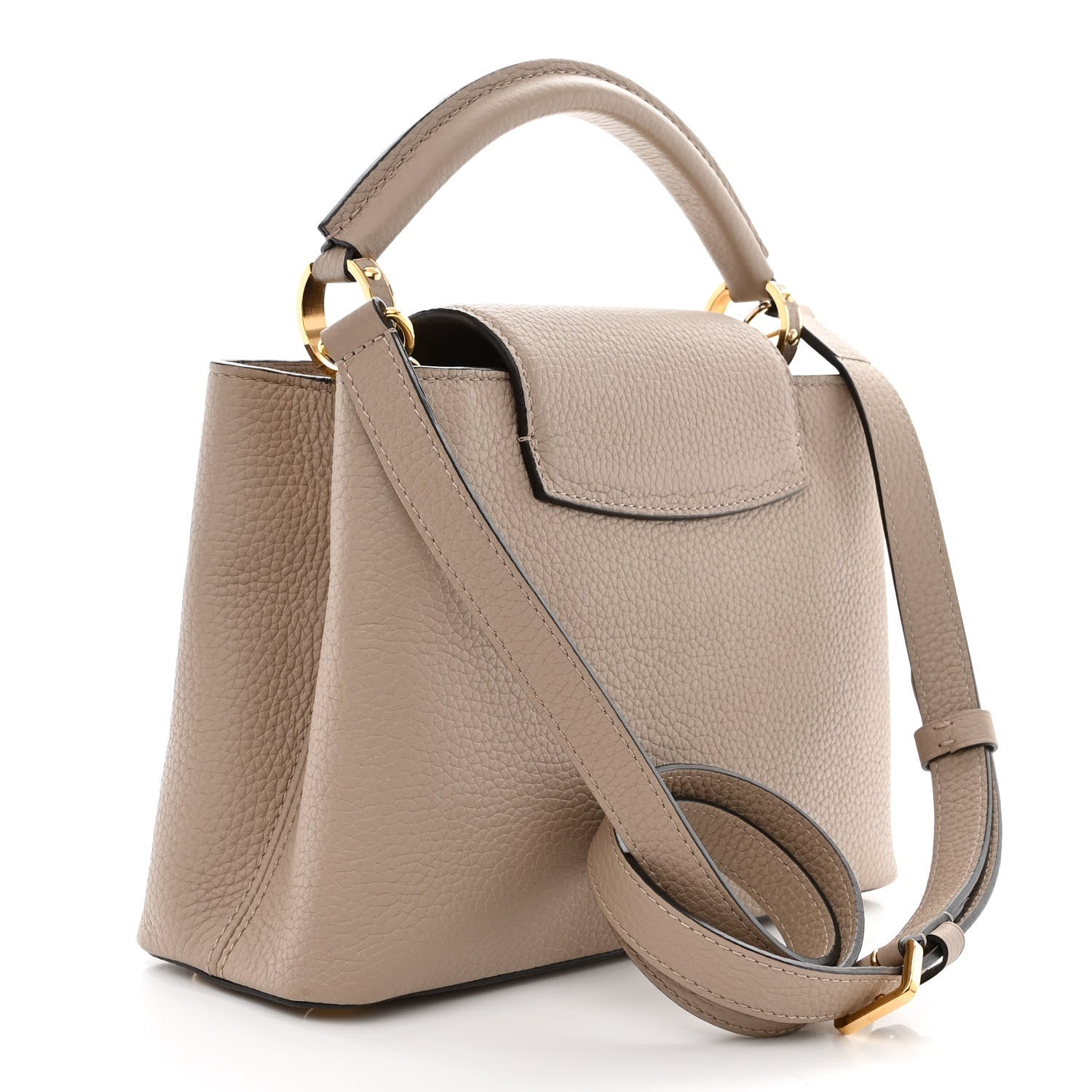 Louis Vuitton Taurillon Capucines BB Galet 3 of 9