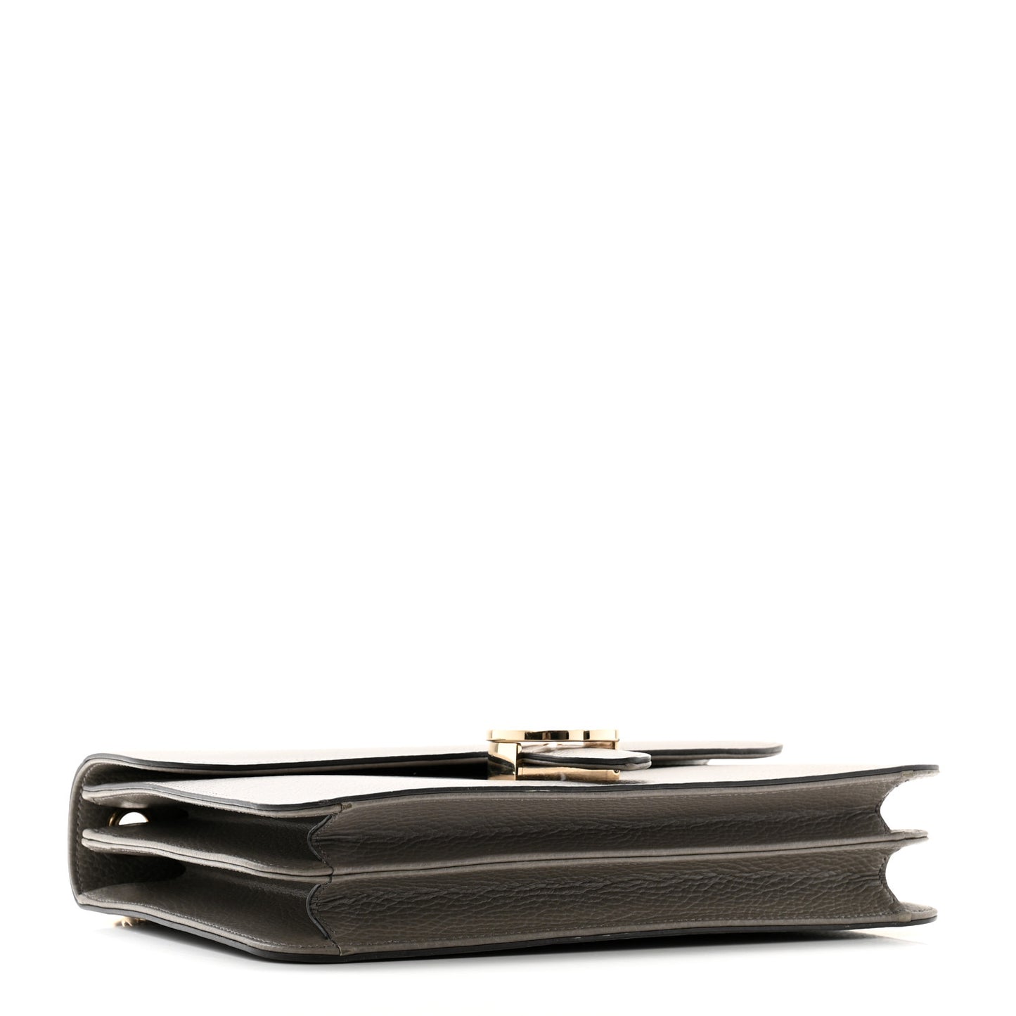 Dollar Calfskin Interlocking G Shoulder Bag Loess