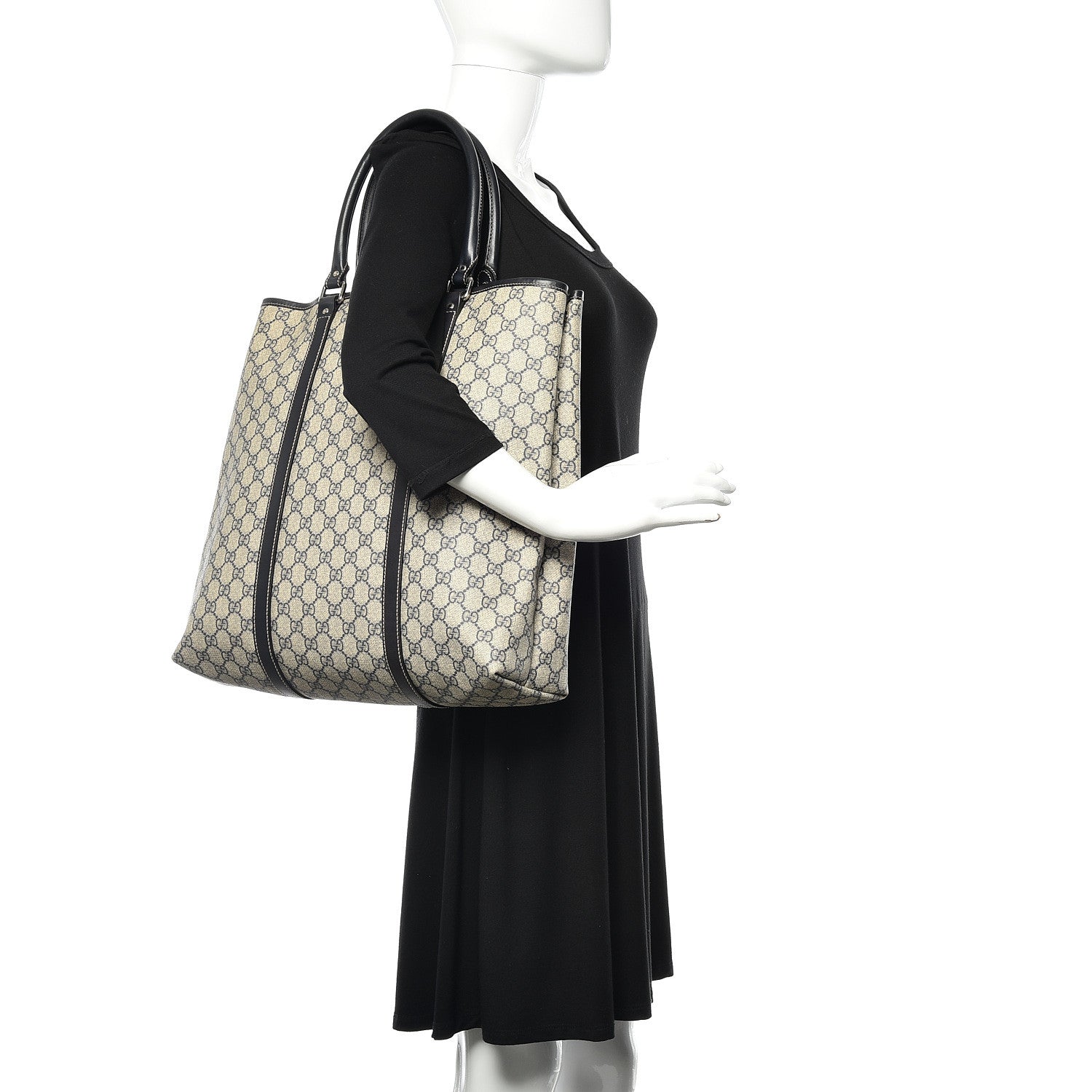 Gucci GG Plus Monogram Joy Vertical Tote Navy 2 of 11