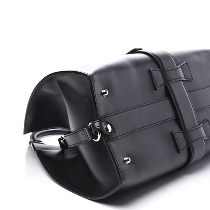 Gucci Calfskin Medium Stirrup Top Handle Bag Black 7 of 9