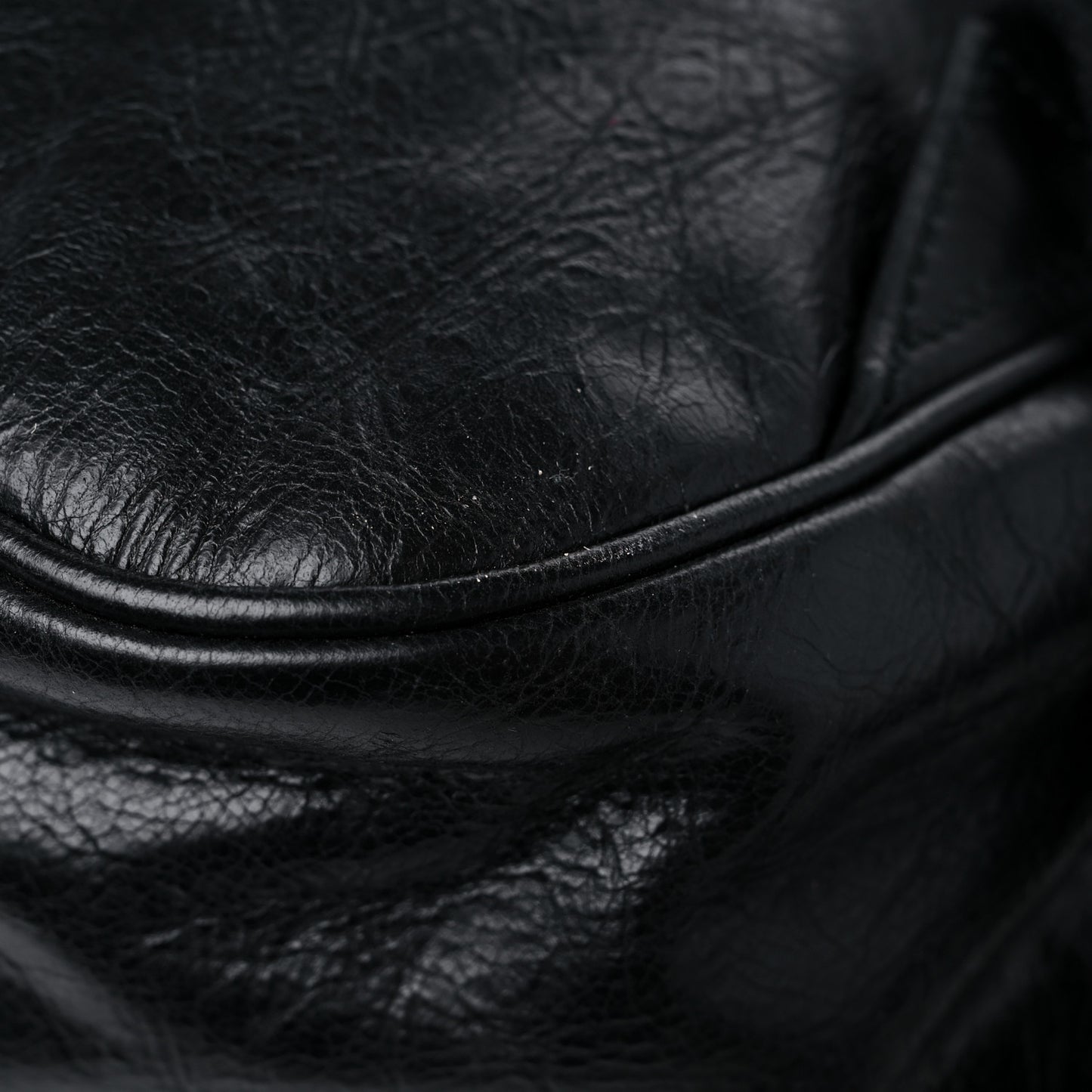 Fluffy Calfskin Mesh Nylon Medium Morpheus Double Buckle Backpack Black