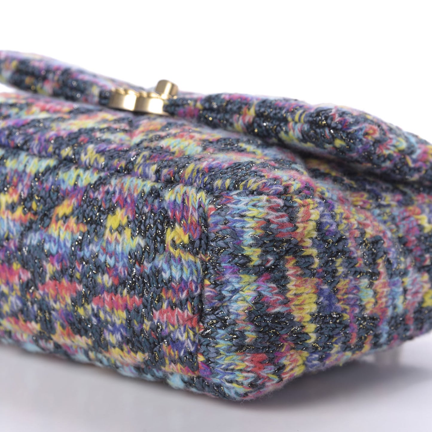 Tweed Quilted Medium Chanel 19 Flap Dark Multicolor