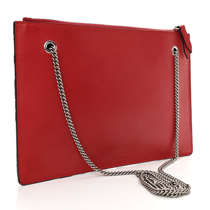 Gucci GG Supreme Monogram Arabesque Chain Pouch Hibiscus Red 3 of 9