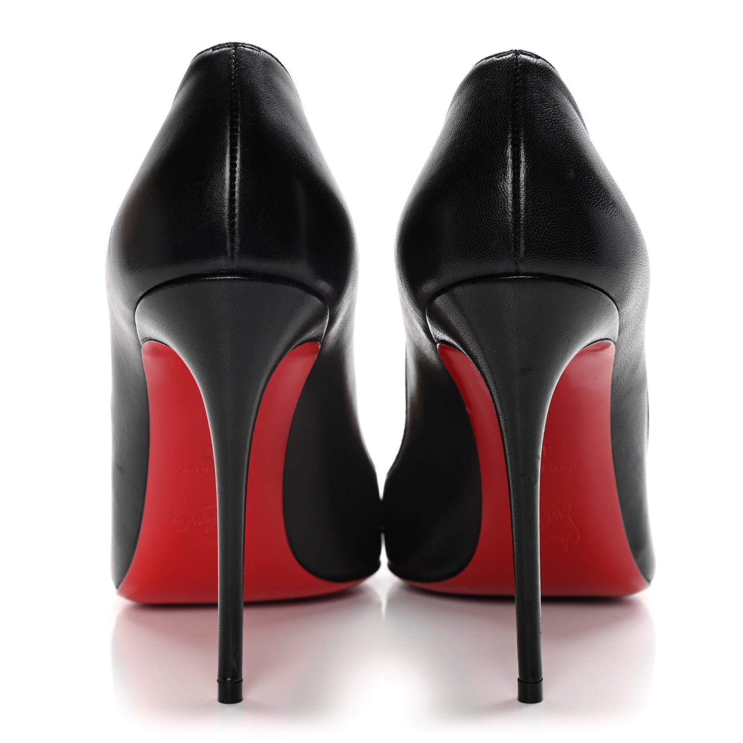Christian Louboutin Shiny Nappa Pigalle Follies 100 Pumps 38 Black 6 of 17