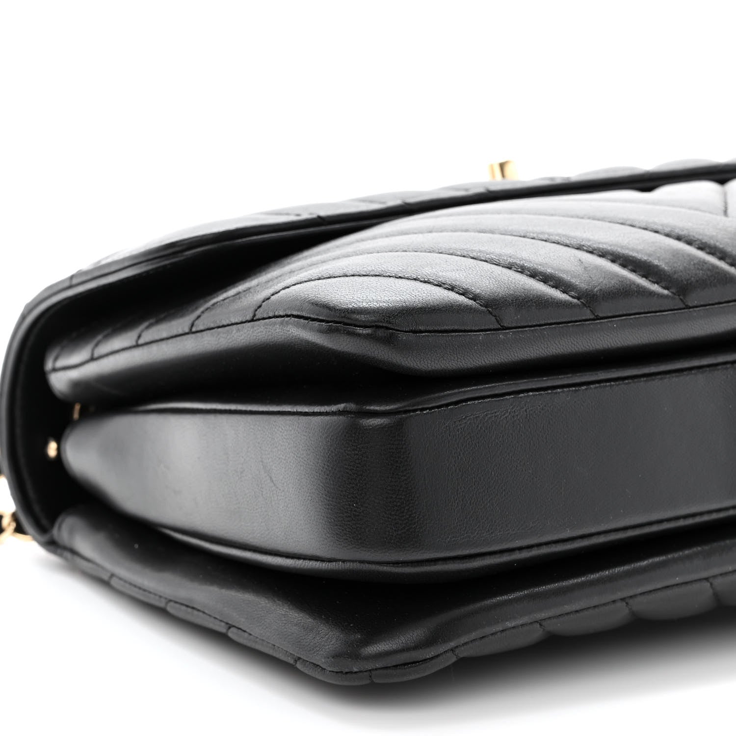 Chanel Lambskin Chevron Quilted Small Trendy CC Dual Handle Flap Bag Black 9 of 12