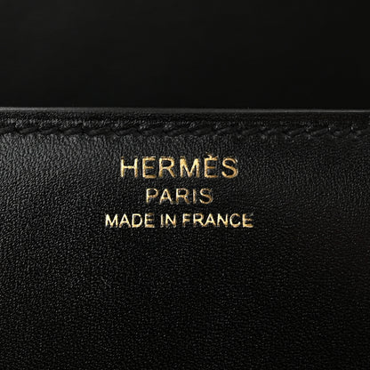 Hermes Box Egee Clutch Black 6 of 10