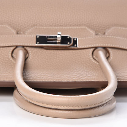 Hermes Taurillon Clemence Birkin 35 Argile 33 of 33