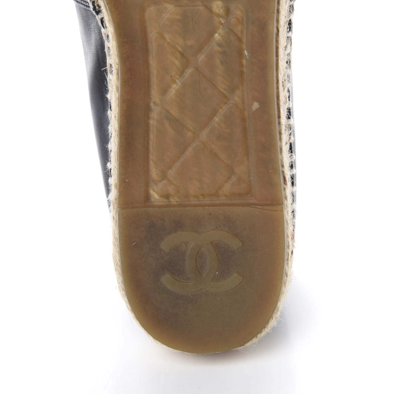 Chanel Lambskin CC Espadrilles 40 Black 10 of 13