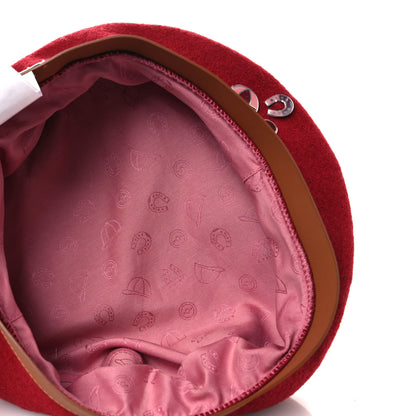 Hermes Merino Wool Bonnie Sailor Beret 59 Rouge Rubis 7 of 9