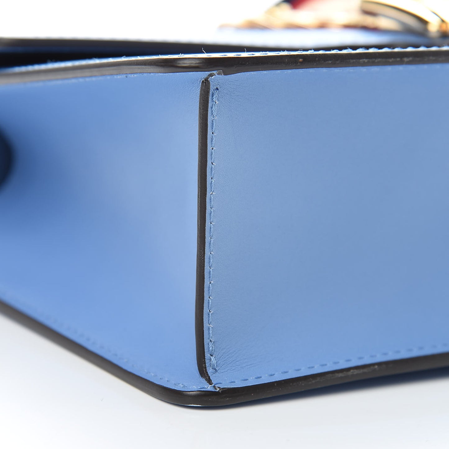 Calfskin Small Sylvie Shoulder Bag Clear Sky Blue