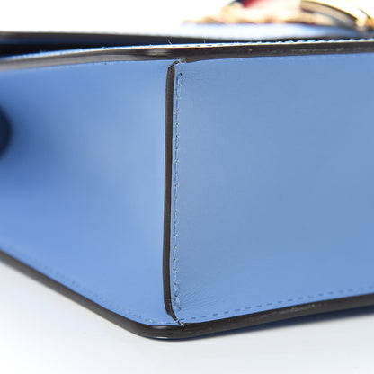 Gucci Calfskin Small Sylvie Shoulder Bag Clear Sky Blue 10 of 13