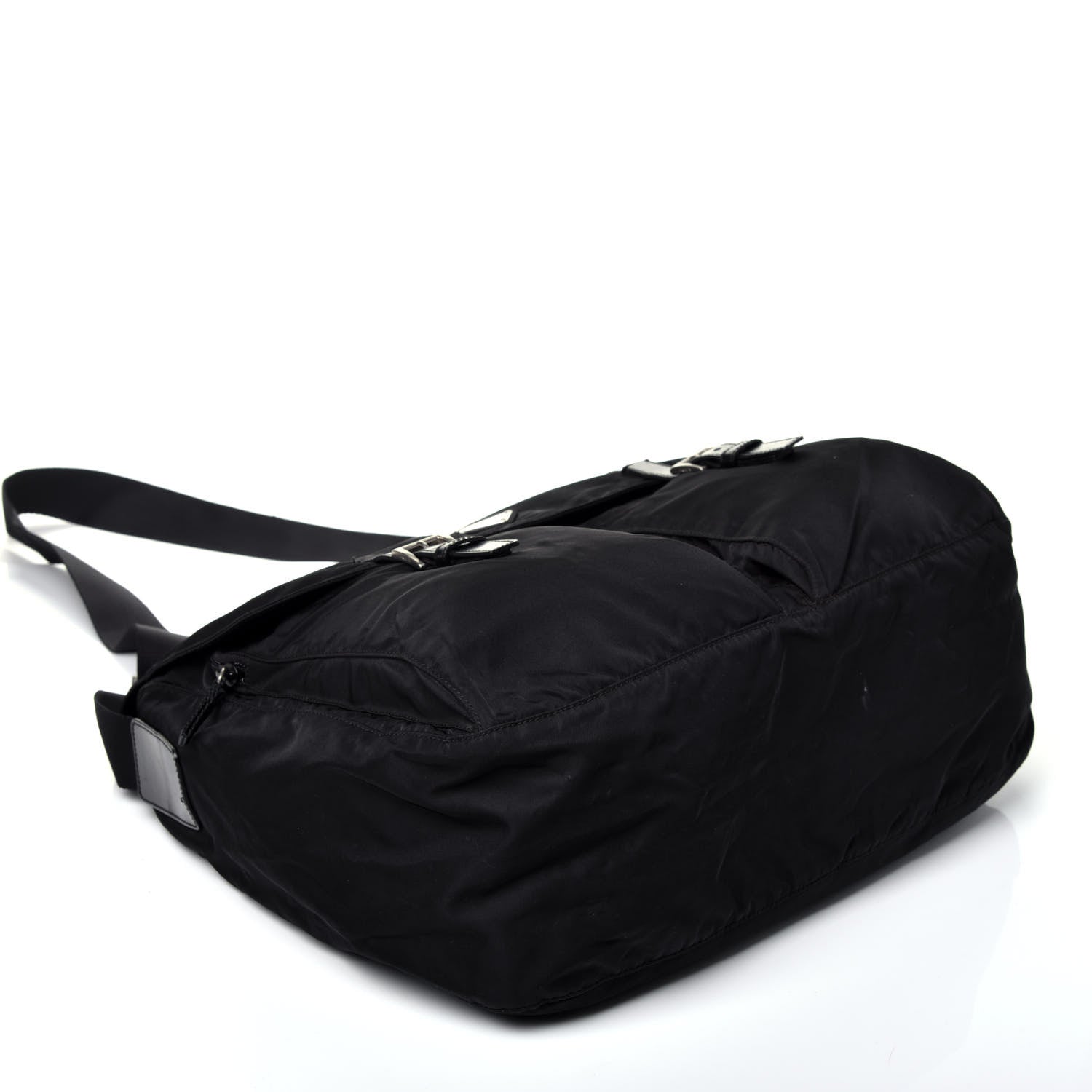 Prada Nylon Vela Messenger Bag Black 4 of 9