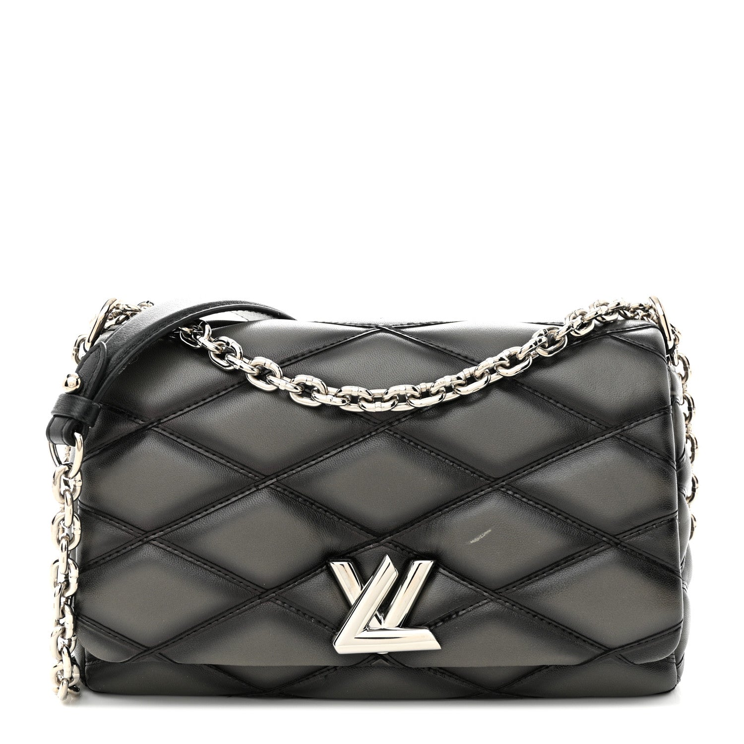 Louis Vuitton Lambskin Malletage GO-14 PM Charcoal 1 of 13