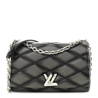 Louis Vuitton Lambskin Malletage GO-14 PM Charcoal 1 of 13