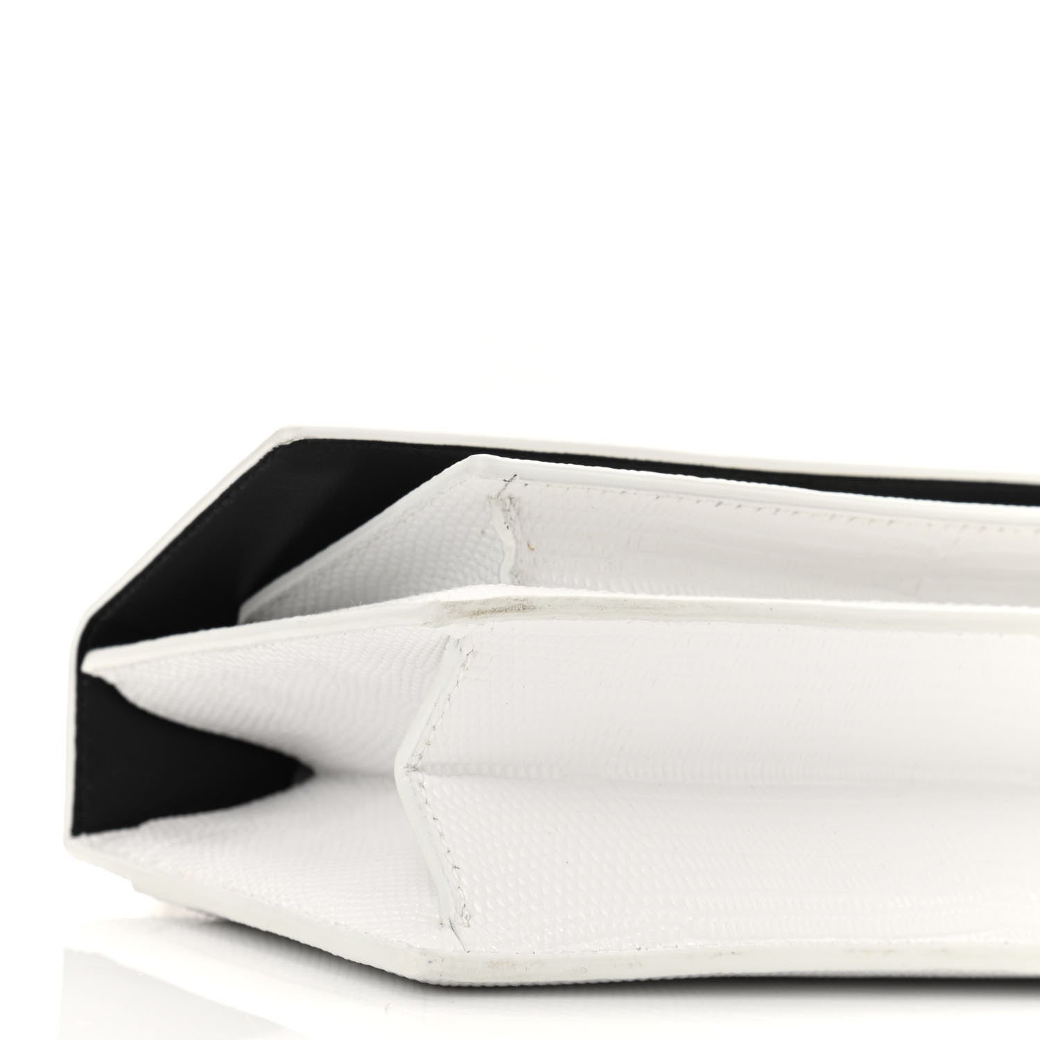 Balenciaga Patent Calfskin Lizard Embossed XS Sharp Top Handle Bag White 10 of 11
