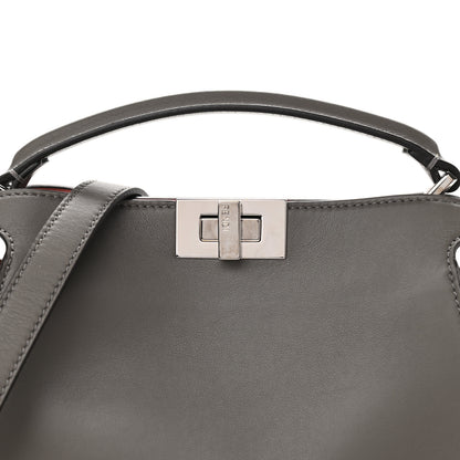 Fendi Vitello Tahiti Burro Medium Peekaboo Iconic Essentially Satchel Foresta Macaron 8 of 10