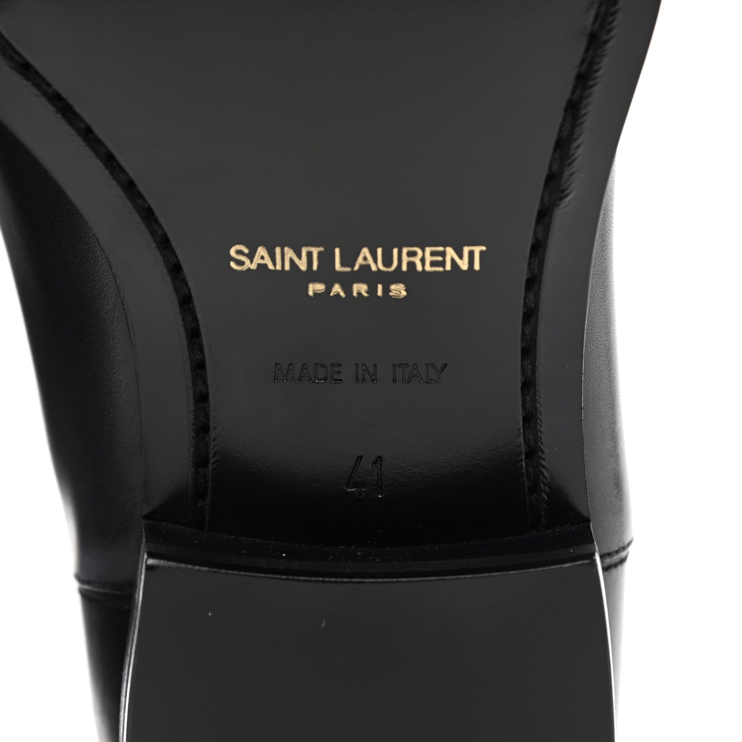 Saint Laurent Calfskin Mens Wyatt Chelsea Boots 41 Black 6 of 9