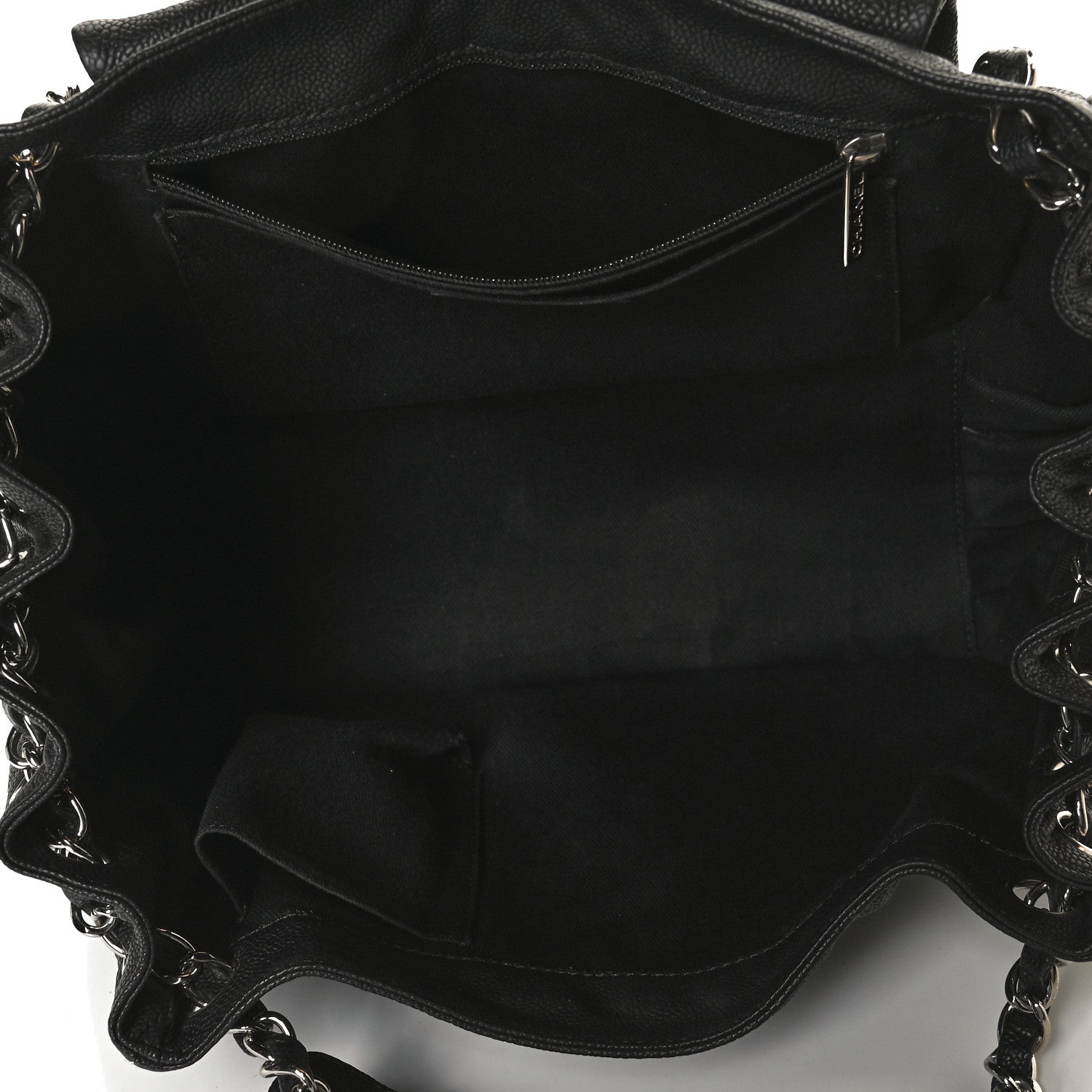 Chanel Caviar Diagonal Ligne Flap Black 5 of 12
