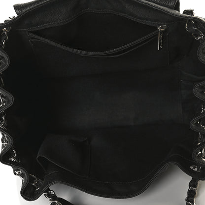 Chanel Caviar Diagonal Ligne Flap Black 5 of 12