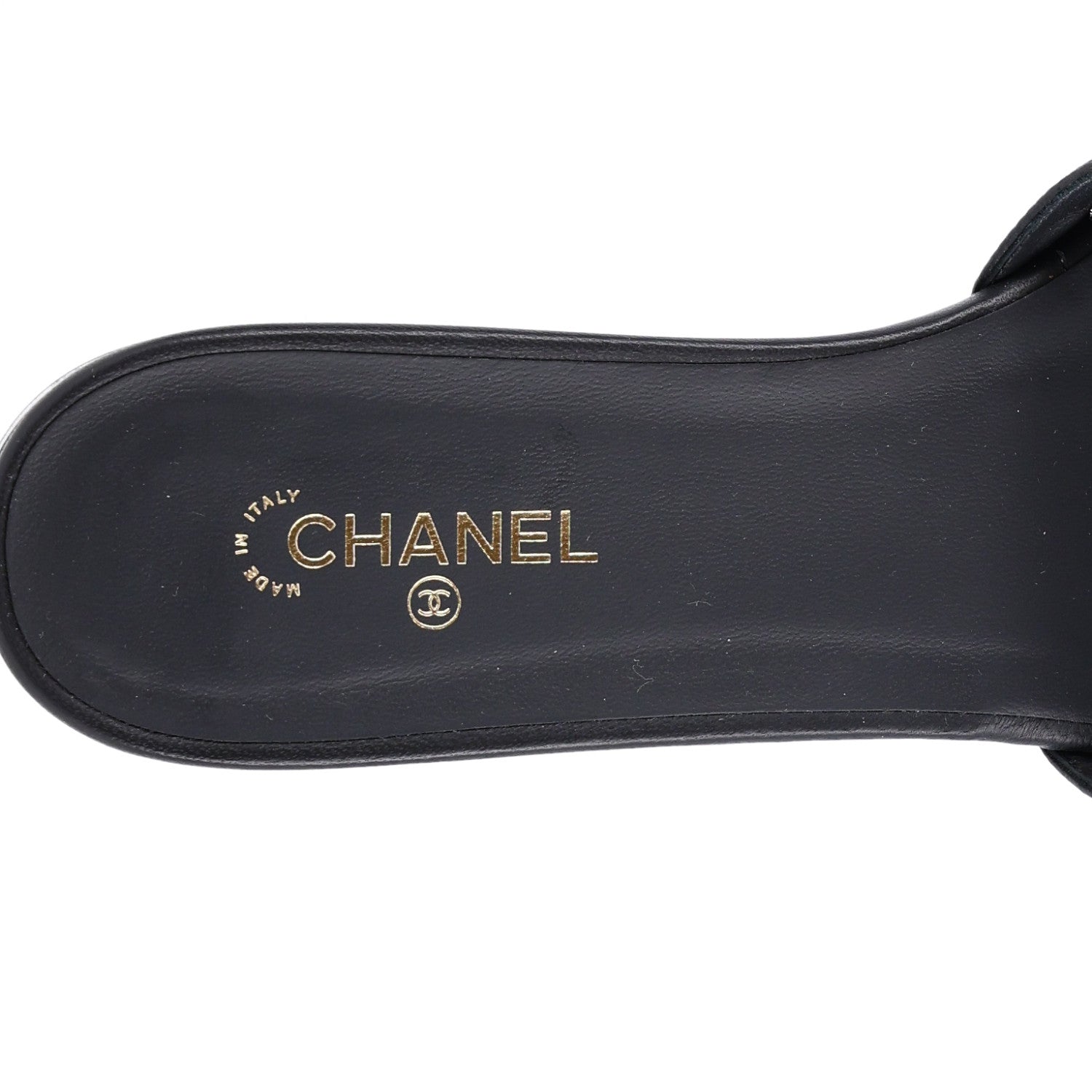 Chanel Mesh Lambskin CC Bow Mules 39.5 Black 7 of 9