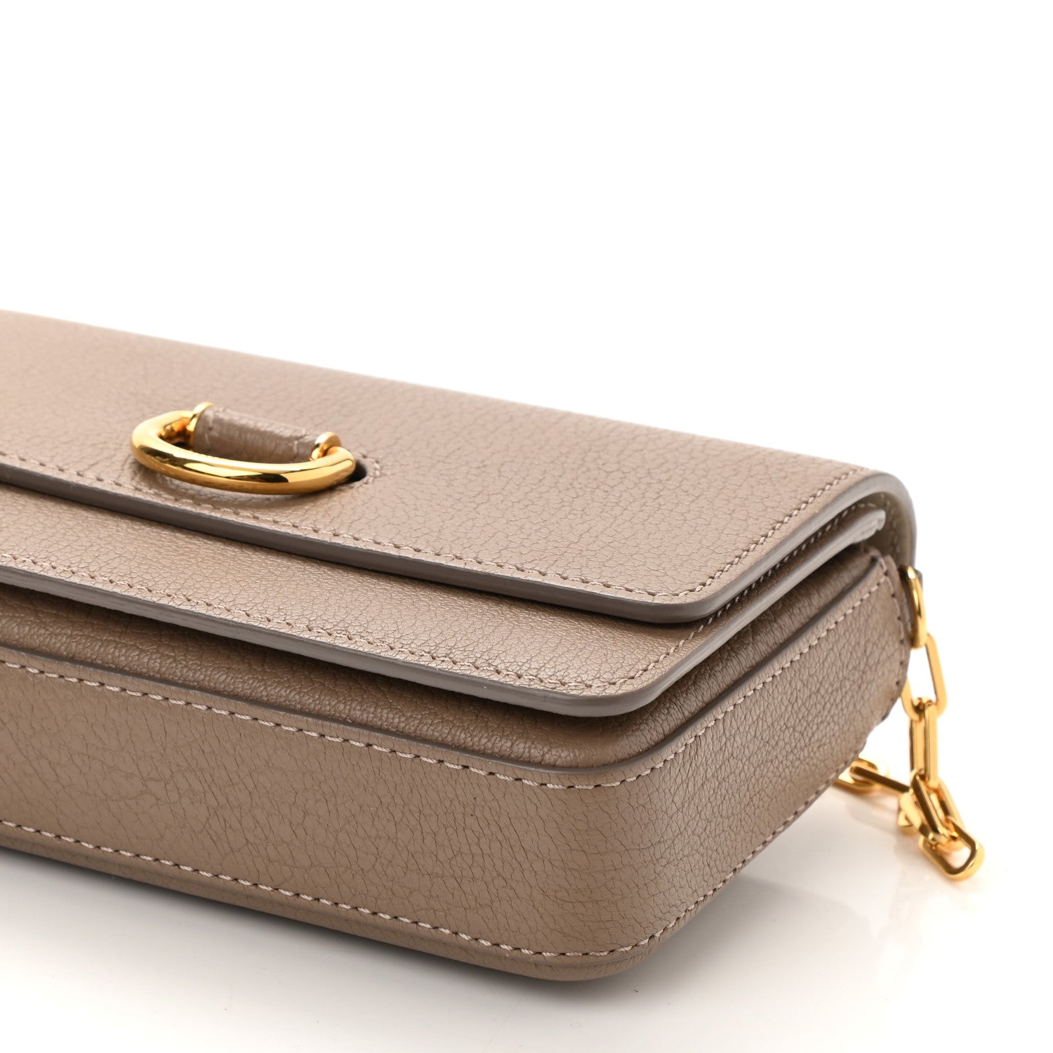 Burberry Goatskin Mini Hayes D-Ring Crossbody Bag Beige 8 of 8
