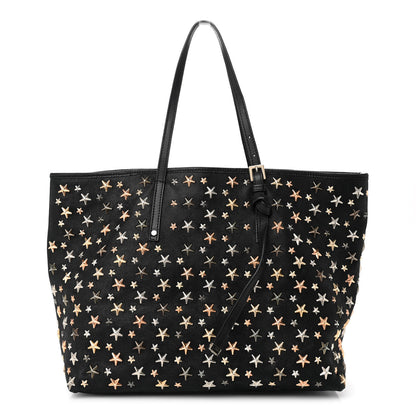 Jimmy Choo Calfskin Star Studded Tote Black 1 of 12