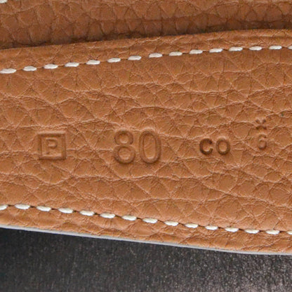 Hermes Box Togo Reversible Belt Strap Noir Gold 80 4 of 4