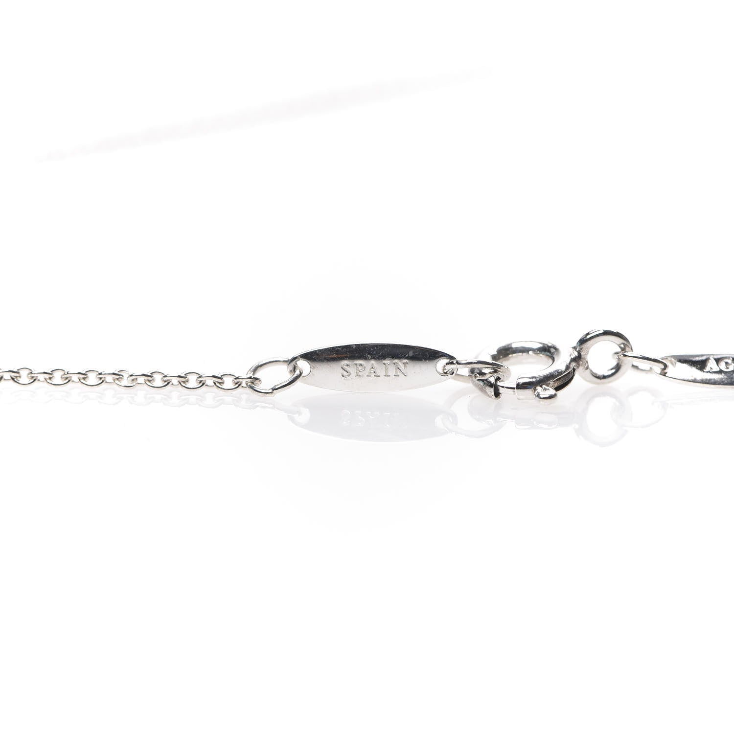 Tiffany Sterling Silver Diamond 16mm Elsa Peretti Open Heart Pendant Necklace 6 of 9